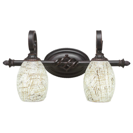 Elegante 2-Light Bath Bar, Natural Fusion