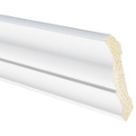 Inteplast Building Products - Polystyrene Crown Moulding, Set of 5, 1/2"x3-3/16"x96", Crystal White - Inteplast Crystal White Mouldings are the ideal way for you to add style and beauty to your home. Our mouldings are lightweight and come prefinished making them an easy weekend project. Inteplast Crystal White Mouldings come in a wide variety of profiles that give you the appearance of expensive, hand-finished moulding giving you the perfect accent for your room.