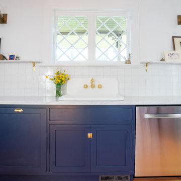 4x4 White Wash Kitchen Backsplash