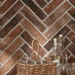 Hartley Old Red Brick Effect Tile - Home Improvement