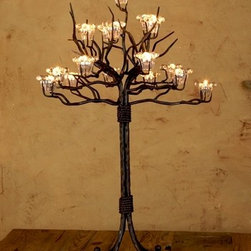 Wrought Iron Candelabras - Candleholders
