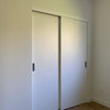 Sliding Closet Bypass Doors 60 x 80 & Hardware | Planum 0010 White Silk