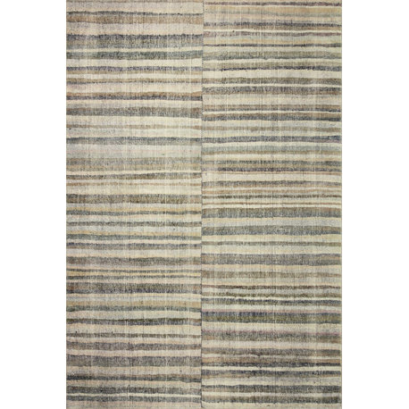 Chris Loves Julia x Loloi Humphrey Natural / Moss 7'-3" x 9'-3" Area Rug