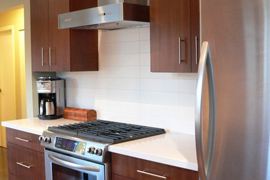 Example of a trendy kitchen design in Vancouver