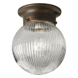 Progress Lighting 1-Light Antique Bronze Flush Mount - Flush-mount Ceiling Lighting