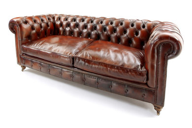 The Judge - Leather Chesterfield 3 Seater Sofa
