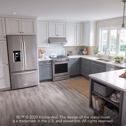 23.8 cu. ft. 36" Counter-Depth French Door Platinum Interior Refrigerator - Refrigerators