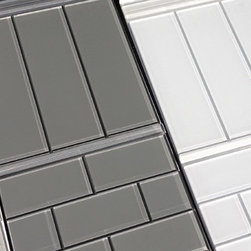 3x6 and 4x12 along with trims Brilliant Glass Subway Tiles - Tile