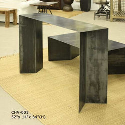 new modern rustic industrial - Console Tables