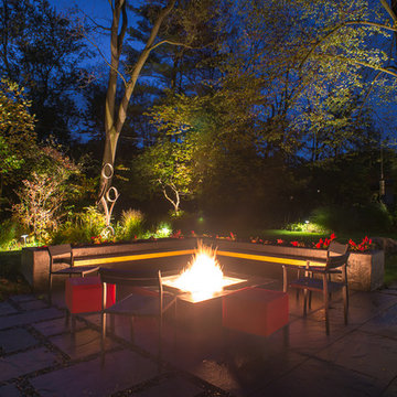 Modern Fire Pit + Patio