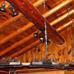 Custom Steel hanging Glass Racks - Products