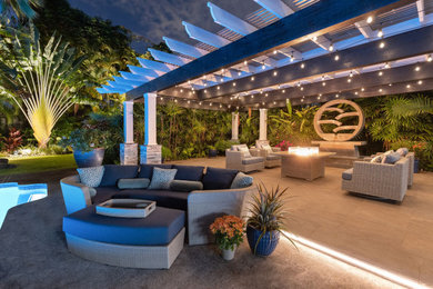 Example of a patio design in Hawaii