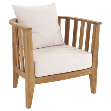 Kafelonia Club Chair With Cushion, Cushion: Canvas
