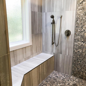 Modern Master Bathroom with Skylight