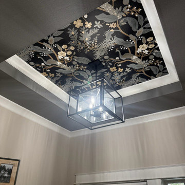Ceiling wallpaper installation in Oakland