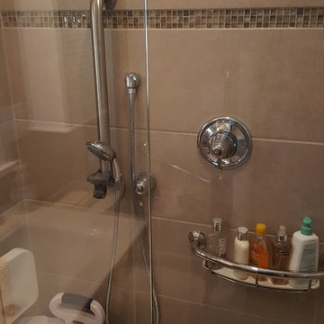 ADA Compliant Bathroom with Hand Held & Shower Head Controls