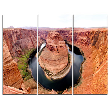 "Horse Show at Grand Canyon" Photo Canvas Print, 3 Panels, 36"x28"