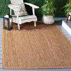 Safavieh Courtyard Collection CY7987 Indoor-Outdoor Rug, Natural/Gold, 4'x5'7"