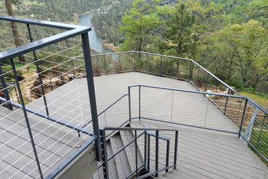 Deck - huge contemporary backyard deck idea in Sacramento