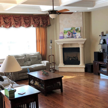 Family Room Revamp - Cream & Navy