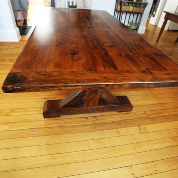 Sawbuck Tables made from 100% reclaimed wood