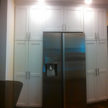 Custom Cabinets Done in Maple With White Stain
