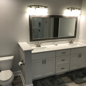 Beautiful Master Bathroom Remodel Done in Snow White