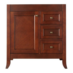 30" Mayfield Vanity for Undermount Sink - Medium Cherry - Bathroom Vanities And Sink Consoles