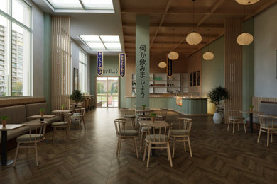 Inspiration for a zen dining room remodel in Other