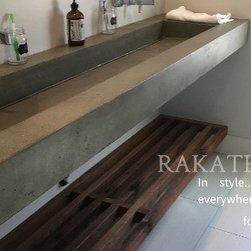 Custom Concrete Sinks - Bathroom Vanities And Sink Consoles