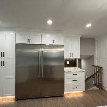 Kitchen Storage Wall | Addition to Split Level Teaneck NJ (