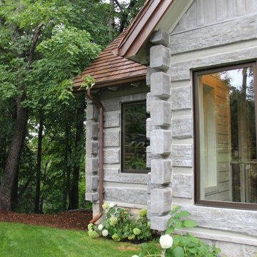 Toronto, Canada Concrete Log Cabin