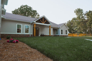 Inspiration for a timeless exterior home remodel in Atlanta