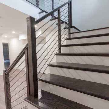 Project #50 | Geometric Staircase with Contrasting Tones