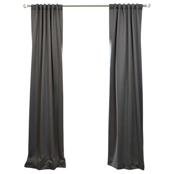Anthracite Gray Room Darkening Curtain, Set of 2, 50"x96"