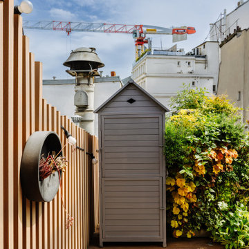 Aménagement exterieur d'une terrasse