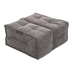 Twin Ottoman - Luscious Grey - Corner Sofas