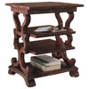 Sanctuary Rectangular Accent End Table, Rustic Red