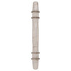 Carrione Cabinet Pull, Marble White/Polished Nickel, 3-3/4" Center-to-Center