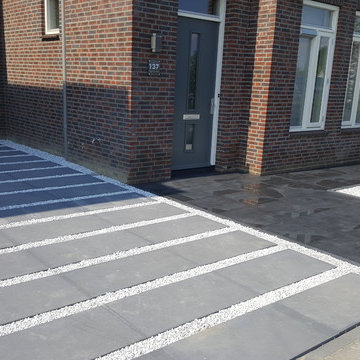 Front garden, back garden and driveway