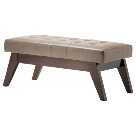 Draper Mid Century Tufted Ottoman Bench