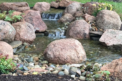 Backyard Pondless Waterfall Installation in Monroeville (Pittsburgh) PA
