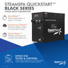 2 x 12kW QuickStart Steam Bath Generator With Dual Aroma Pump, Matte Black
