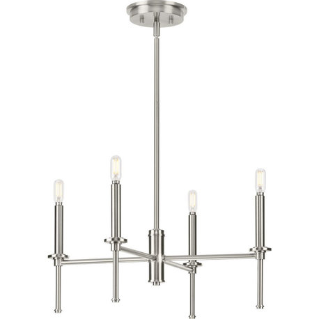 Elara Collection 22.87, 4-Light Brushed Nickel Chandelier Light