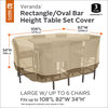 Rectangular Bar Table and Chair Set Cover, Durable, Large