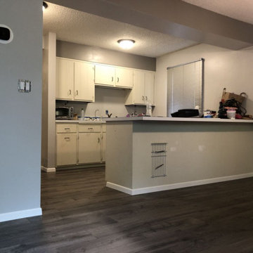 Kitchen Floors, LVP, July 2020