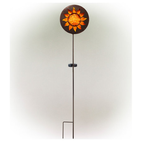 Solar Sun Garden Stake With Led Lights