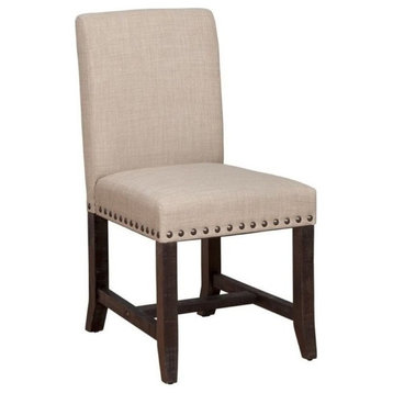 Bowery Hill Upholstered Dining Chair in Cafe (Set of 2)