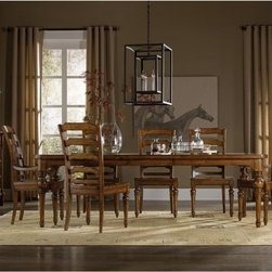 Tynecastle Rectangle Leg Dining Table with Two 18" Leaves - Dining Tables