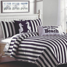 Striped navy and white stripe